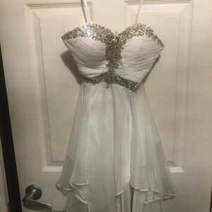 Cinderella Ivory Gown with Silver Accents